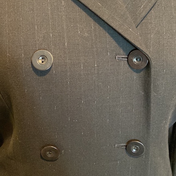 Vintage Greta Garbo Collection Double Breasted Pin Stripe Jacket. Made in Italy. - Picture 7 of 13
